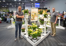 Lennaert Kapiteyn and Wim Kleine of Kapiteyn presenting a part of their assortment, including the ones that are doing very well in the US market, like (fltr) Captain Cheerio, Captain Solo, Captain Beretta and Captin Lido.