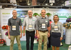 The team of Kientzler, with the Paradise Rococo series in the background (left).