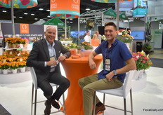 Harry Kloppenburg and Chris Berg of Dümmen Orange.