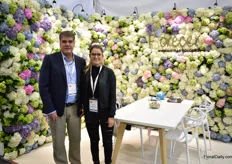 Juan Camilo and Carolina Isaza of Florecer. They grow hydrangeas in Medellin and mainly supply the US and Canada.