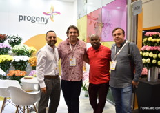 Ricardo Londono of Progeny with Albert Borst of Bovebo, who is trialin Progeny’s varieties in the Netherlands, Mozes Muuse of M&M Flor in Naaldwijk, the Netherlands and Timur Khisiametdinov of M&M Flor in Siberia.