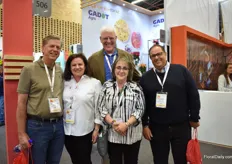 David Coak (in the back) of SuperFloral, Florist’s Review and Canadian Florist – who had a booth- with Neal and Angela of Lane Florist,  Cherrie Silverman, and Thomas of America Agroproducts – all from the US – visiting the show.