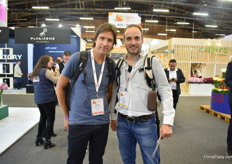 Felipe Saldarriaga of Green Bouquet, a Colombian grower of ruscus, and Roy Dallal of Floriad Canada, a Canadian wholesaler, were also visiting the show.