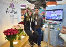 Also Andrea Jaramillo and Juan Houdek of Andrea Roses are presenting their roses at the Ecuadorian pavilion.