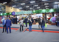 The large booth of Esmeralda flowers.