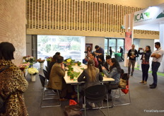 Arrangements being made at the show.