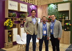 Nick MacDonald of Vaselife, Diego Castano  and Sebastian Guerra of Bioflora.