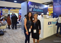 Katherine Diaz and Liliana Vargas of Kuehne and Nagel.