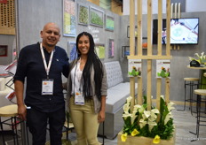 German Posada and Camila Mosquera of Latin Flowers.