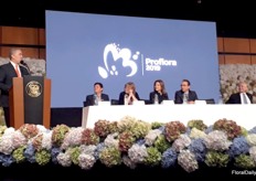 Iván Duque Márquez, president of the Republic of Colmbia, opens Proflora 2019.