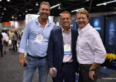 Frans Van der Weiden of Van der Bos Flower Bulbs, Robin van der Schaaf of Roselily and Sebastiaan Bakker of Van der Bos Flower Bulbs. Frans and Sebastiaan, were both visiting the show. Robin was exhibiting with their Roselily. 