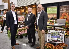 Jim Meyers, James Ward, and Ken van der Molen of Meyers Flowers, a 3rd generation family business that is in business for 60+ years. This Canadian grower started to grow peonies three years ago. "It is a big step for our company as we are now also producing cut flowers, next to our pot plants.