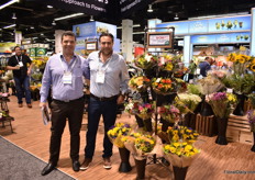 Rodrigo Rolon of Könst Alstroemeria with Jose Vicente of Much Flower, the supplier of Jolo Flower.
