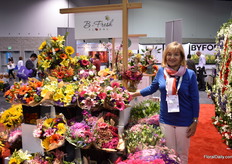 Linda Giovannozzi of B-Fresh at the Certified American Grown pavilion.