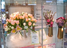 The tulips of Van Hoekelen Greenhouses and the Dutch Minis of Dutchess Bouquets. 