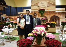 Dolly Mahawar, Narendra Patil and Sidharth Sharma of Soex Flora. This Indian farm was showing their main products at the show and recently obtained their MPS GAP certification.