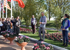 And we are going outside again where Olivier Morel explains that it is a tradition to plant a tree when opening a new facility. For every brother, there is a tree.