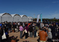 All guests in front of the greenhouse.