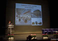 Second speaker was Hélène Lafourcade, Presidente Good2Know agency in "Global Merchandising", Paris. She talked and show several successful examples of merchandising. The topic: "From fashion to trade of blooming plants: the merchandising of tomorrow" More on this later on FloralDaily.com.