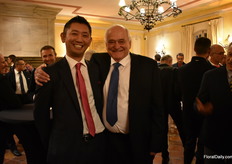 Kazuta Aoyama of Kenya with ANdre Haster of Haster Greenhouses. 