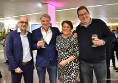 Jack Goossen of Royal FloraHolland, Paul van der Salm of Gebrouders van der Salm and Lisbeth and Gerbert van Woudeberg of Van Wouderberg Tuinplanten.