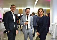 Fred van Tol of Royal FloraHolland, Raymond Hedges of Decorum and Gabriëlla Majenburg of Royal FloraHolland.