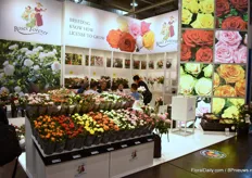 The booth of Roses Forever was not in the 'Danish Hall' (hall 6) this year. They promoted their large variety of pot roses in hall 1 this year.