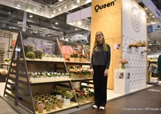 Emilie Stærmose of Queen Genetics presenting their pot rose and succulent assortment. They are expanding the assortments all the time while the demand continues to increase.