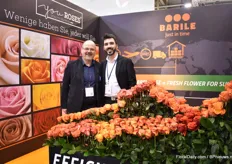 Andreas Klang and Sabino Sibittano of Barile. At their booth, next to their web shop, they were also presenting their brand youRoses. It is a selection of roses that are grown by a selection of farms in the mountains of Ecuador.
