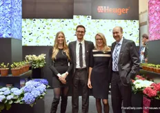 The family Heuger of Heuger. At their booth, they were presenting several hellebore and hydrangea varieties in their assortment. The hellebore series Ice N' Roses was introduced about 2 years ago and is, according to Josef Heuger, one of the fastest growing assortments, regarding demand.