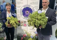 MHP was situated in the Aris Horticulture booth this year—pictured are Laura Wagner, Senior Product Manager and Jason Tabor, Digital Marketing Manager with Polemonium ‘Brise d’Anjou’. "It was great to be back at Cultivate in person for 2021!", they say. 