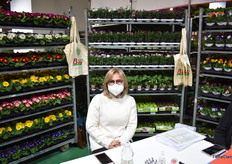 Monica Boarini at the Boarini booth.