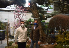 Gabriele Bianchi and Constantino Zazzera in front of Kostplant's impressive display.