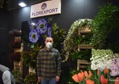 Cristian Zagone at the Florexport stand.