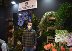 Cristian Zagone at the Florexport stand.