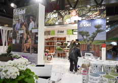 Interested visitors at the Idel booth.