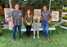 The team of Kapiteyn at the ThinkPlants booth at the Syngenta Flowers location in Gilroy.