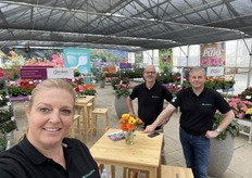 The HilverdaFlorist team at CAST: Mazanne Pennings, Sjaak Sijm and Bart Sneek