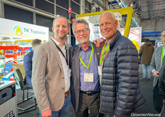 Wouter Voortman of TK-Topboiler gets a visit from Peter Stuyt and Bert Neeft of Total Energy Group.
