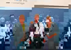 Michael Lee of Planti with Hans van der Salm and Quirine van Gemert of Havecon