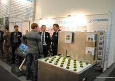 Crowded booth at Viscon