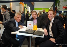 Dirk van der Kaaij with Patrick Ruckert (Fairly Fresh) and Gerard Koole (Viva Veggies)