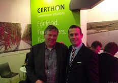 Regnier ten Haaf of Ridder Drive Systems and John Meijer of Certhon. They are golf mates