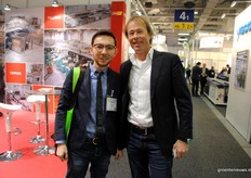 Pieter Jan Robbemont with a visitor from Uzbekistan