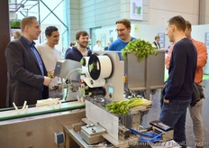 Christian Thal with SroTec, drew a crowd at his booth