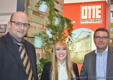 Ralf Hettenhausen, Anna Tugowa and Andrzej Fabisiak of Otte Metallbau