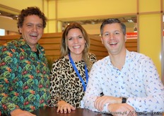 Ed Smit (Jungle Talks) and Mark Zwinkels (World Horti Center) with HortiDaily colleage Eelkje Pulley.