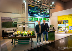 Adrian Heine and Frank Klutsch showing the Jetstream, a solution to keep plants compact.