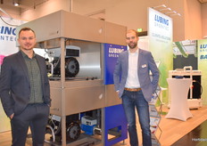 Alexander and Torben showing their pump station with 2 pumps. They also run their fogging system.