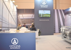 Conversations at the Italian booth Officina Angelo